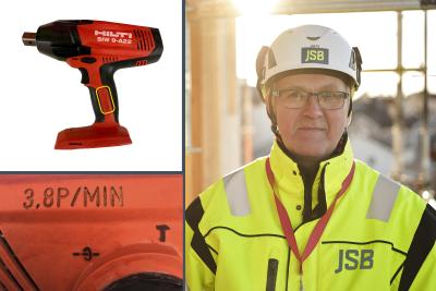 Mats Björnlund, Arbetsmiljöspecialist på JSB är en av initiativtagarna till ett maskinprojekt där vibrationsmärkning är ett resultat av projektets arbete kopplat till arbetsmiljö.